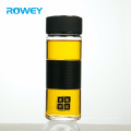 New Black Tea High Boron Silicone Cylinder Bulk 375ml Glass Bottle